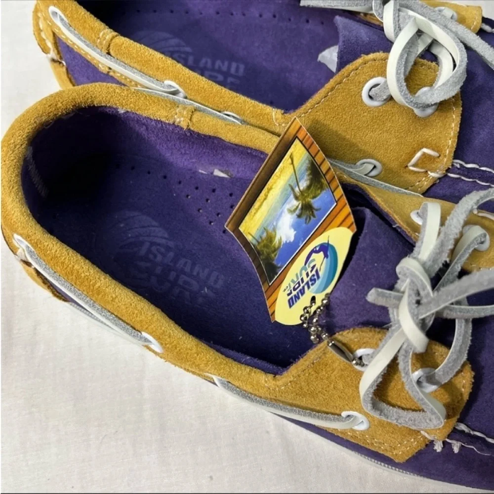 NWT Island Surf Co Suede Dixon Boat‎ Shoes Loafers